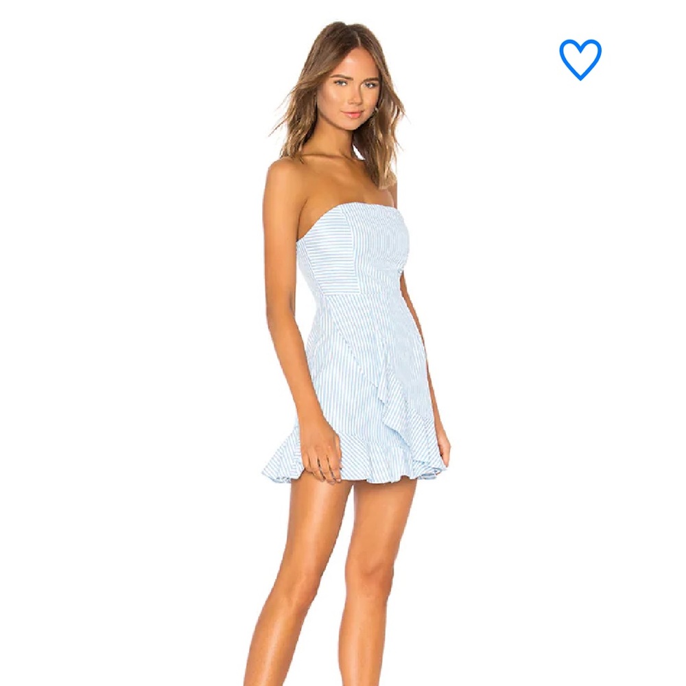 Superdown Rosalie Stripe Ruffle Dress